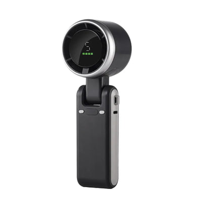 New 180 Degree Foldable Mini Desk Turbo Fan with LED Display Portable Neck Hanging for Outdoor