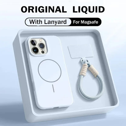 Matte Case with Wrist Strap for iPhone, Colorful Lanyard